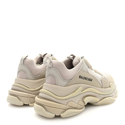 Balenciaga Fabric Mesh Womens Triple S Sneakers 38 Beige 4 of 8