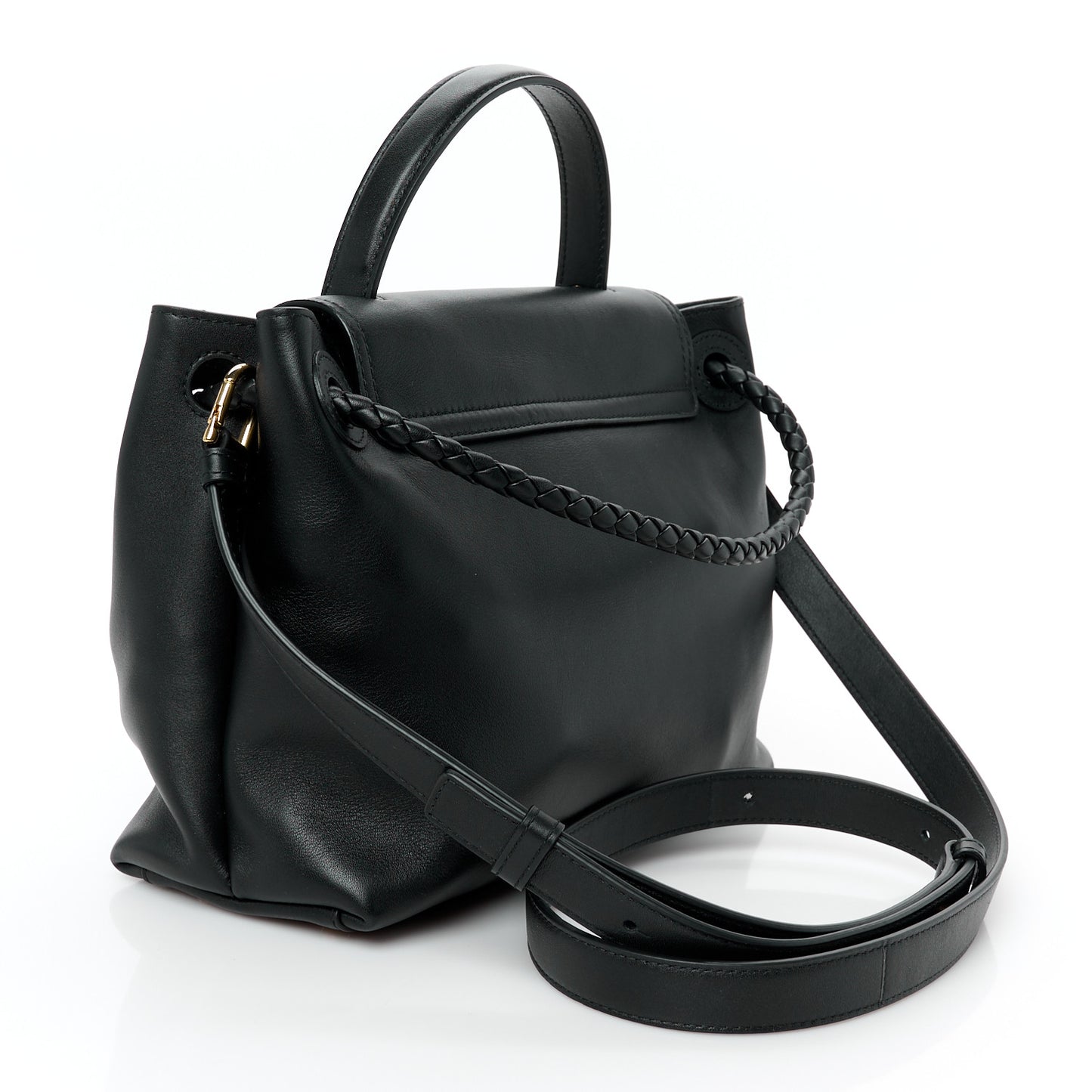 Silky Calfskin Small Ciao Ciao Black