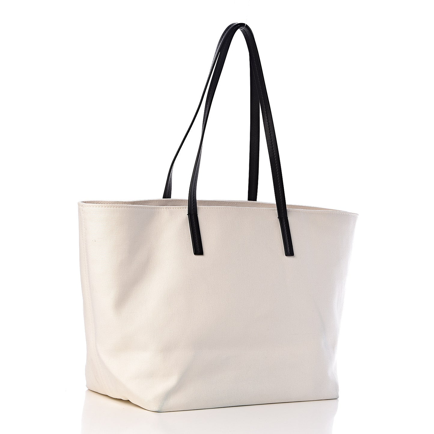Canvas Logo Tote Black White
