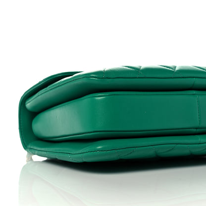 Chanel Lambskin Quilted Small Trendy CC Flap Dual Handle Bag Green 9 of 15