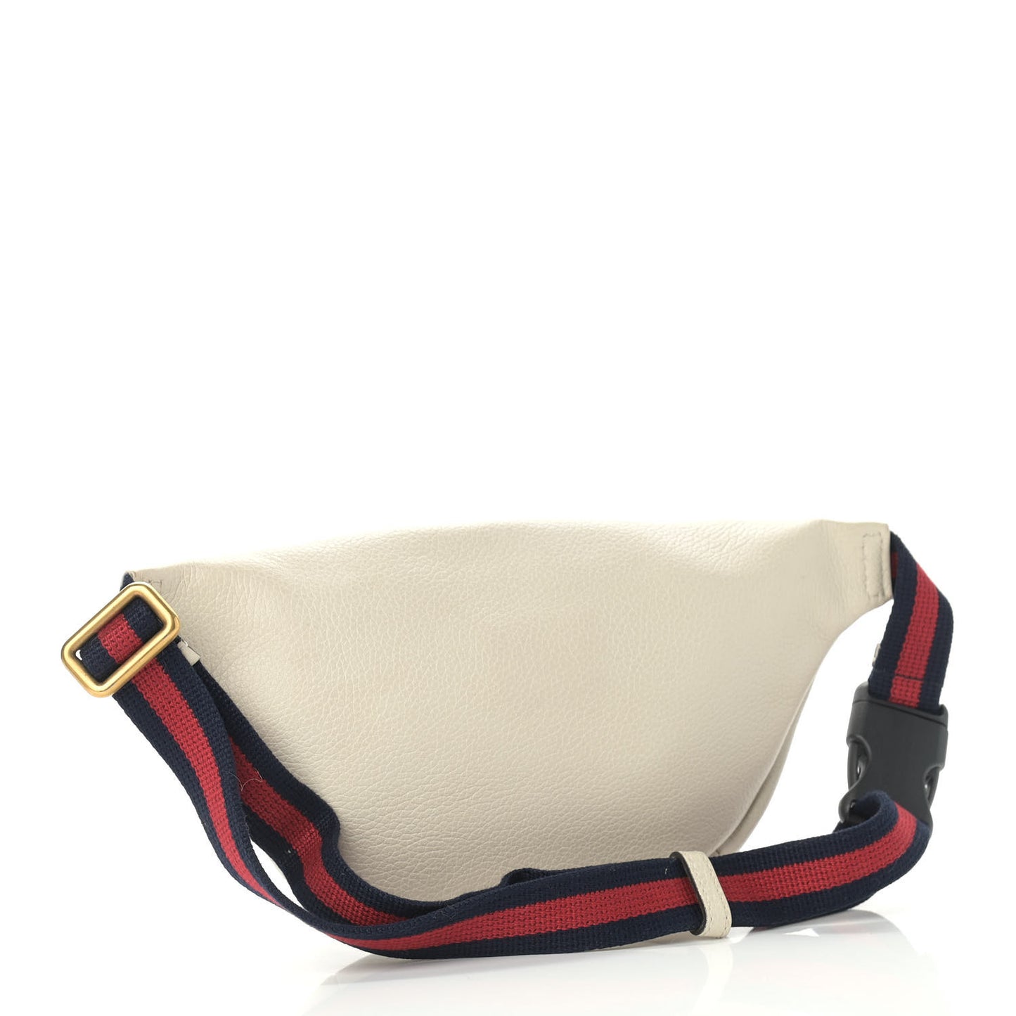 Grained Calfskin Small Logo Belt Bag White