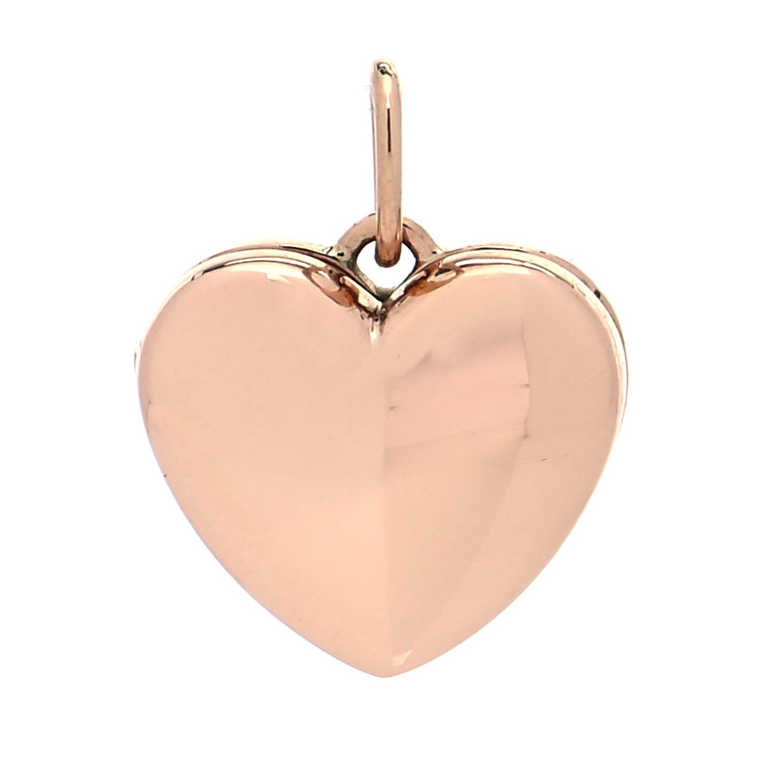 Tiffany 18K Rose Gold Heart Locket Pendant 1 of 5