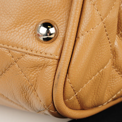 Chanel Caviar Quilted Timeless Bowler Dark Beige 13 of 15
