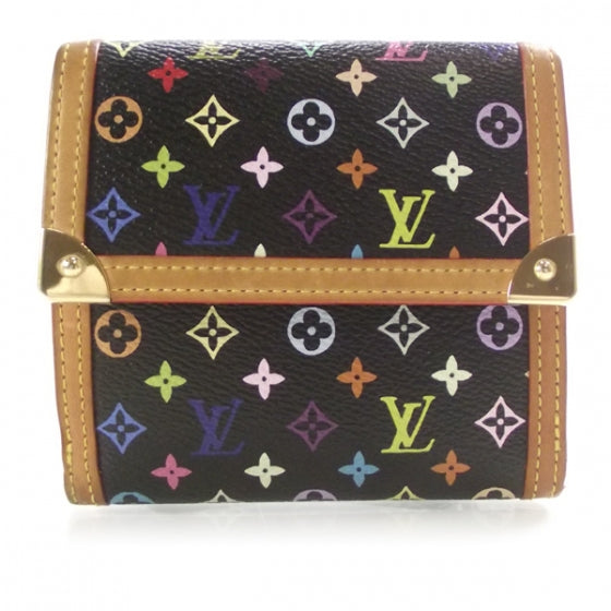 Monogram Multicolor Porte-Monnaie Billets Wallet Black