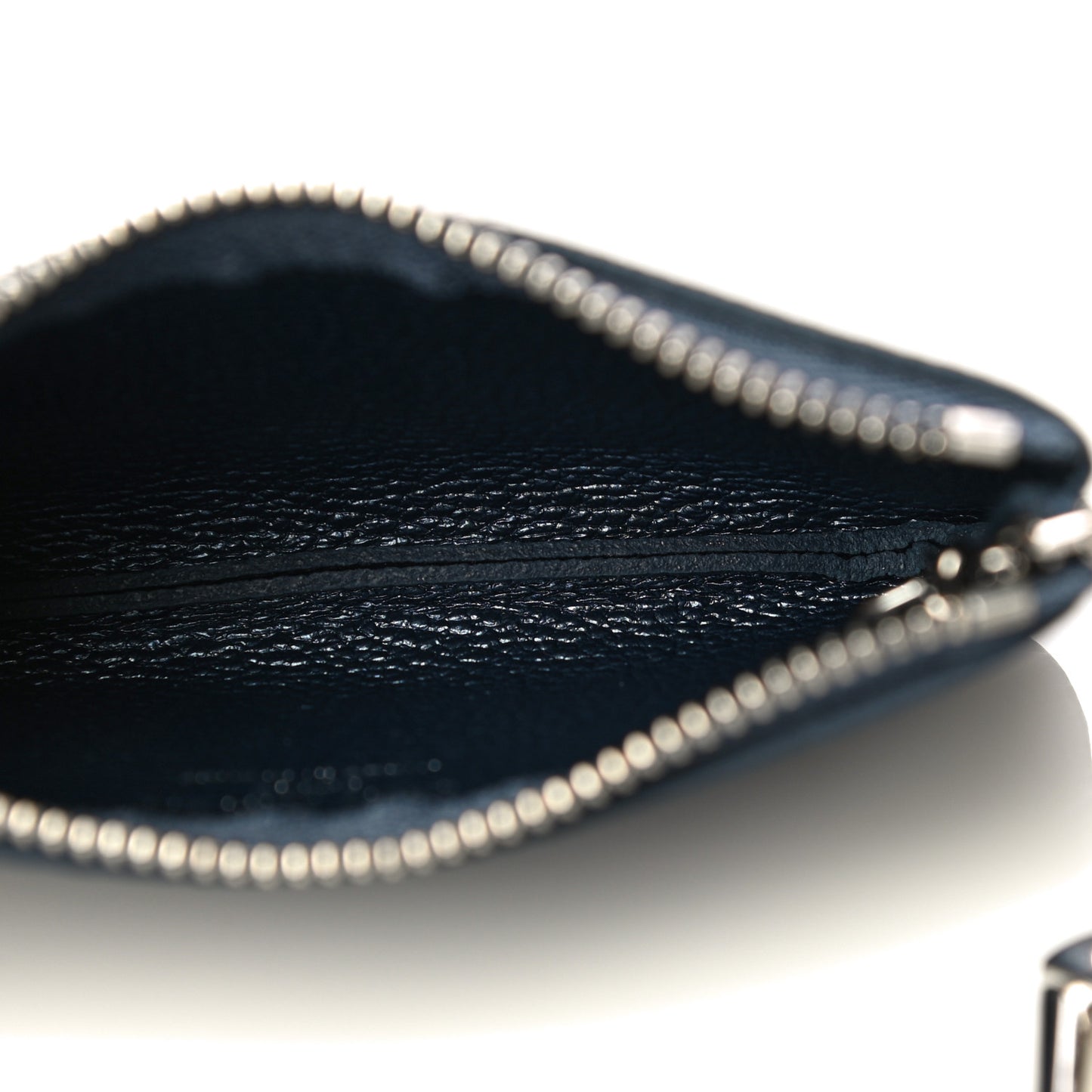 Metallic Empreinte Monogram Giant Key Pouch Navy Nacre
