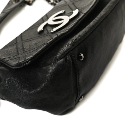 Chanel Calfskin Diamond Stitch Accordion Flap Black 9 of 12
