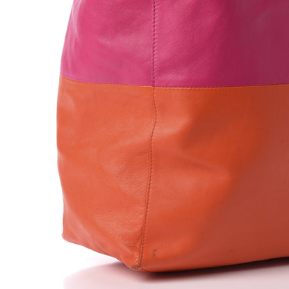 Celine Lambskin Vertical Bi-Color Cabas Hibiscus 12 of 13