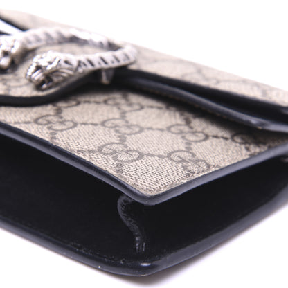 Gucci GG Supreme Monogram Super Mini Dionysus Shoulder Bag Black 7 of 16