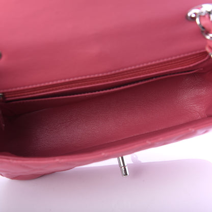 Chanel Lambskin Quilted Mini Rectangular Flap Pink 4 of 9