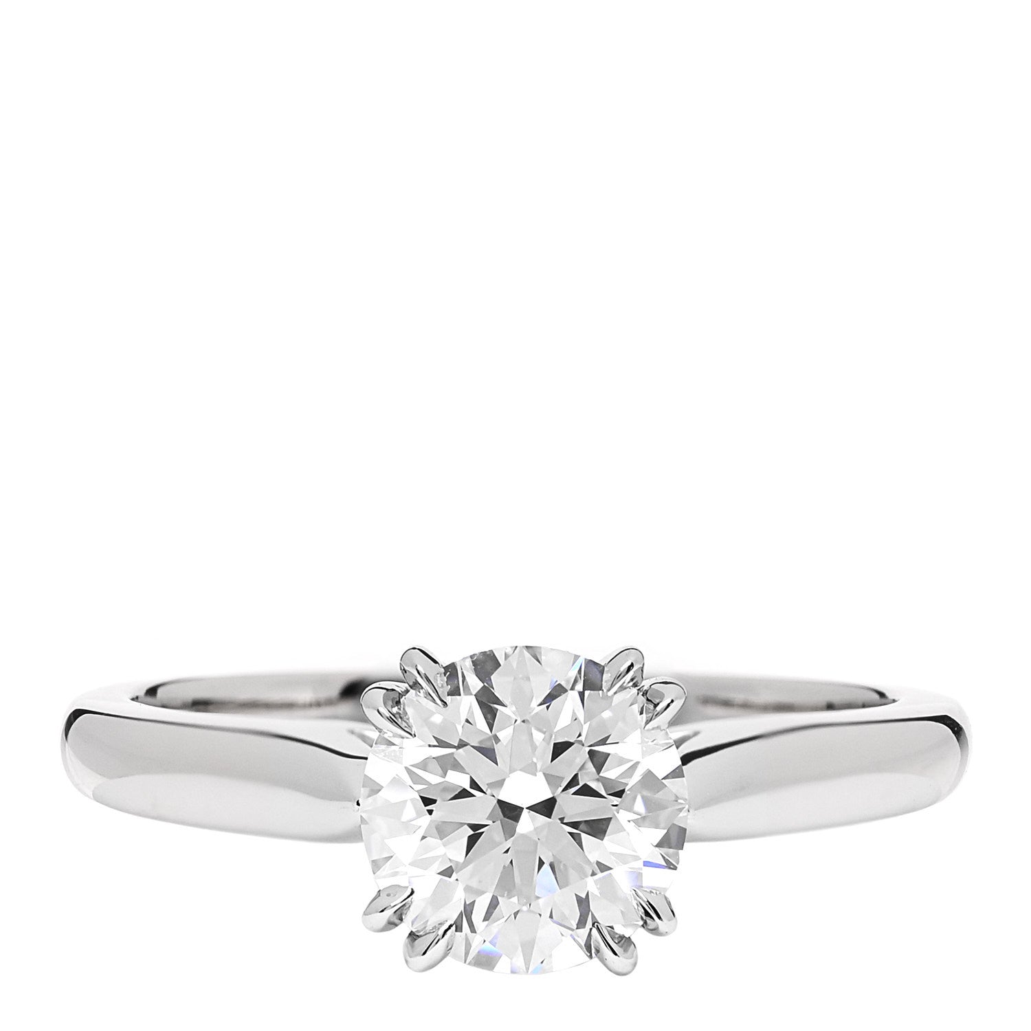 Harry Winston Platinum Diamond 1.01ct Round Brilliant Cut Solitaire Engagement Ring 48 4.5 1 of 7