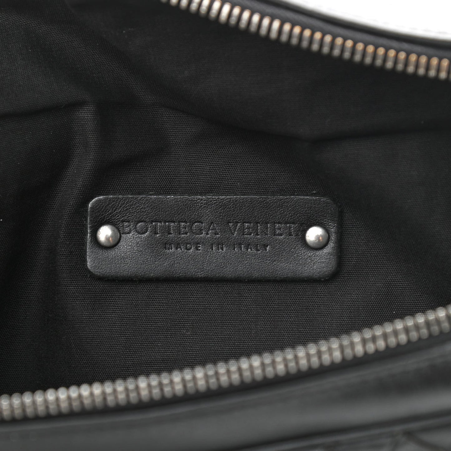 Nappa Intrecciato Belt Bag Black