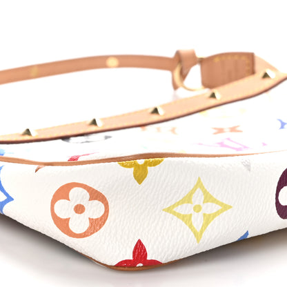 Louis Vuitton Monogram Multicolor Pochette Accessories White 9 of 10