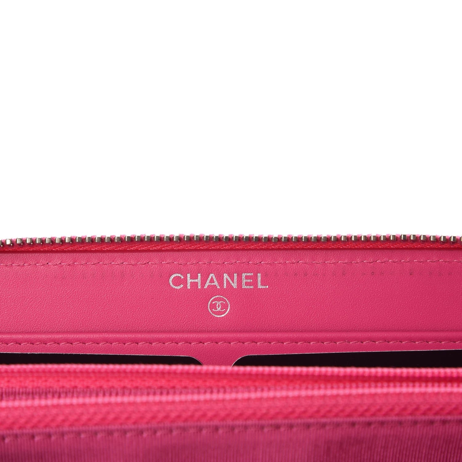 Chanel Caviar Quilted Large Gusset Zip Around Wallet Pink 6 of 9