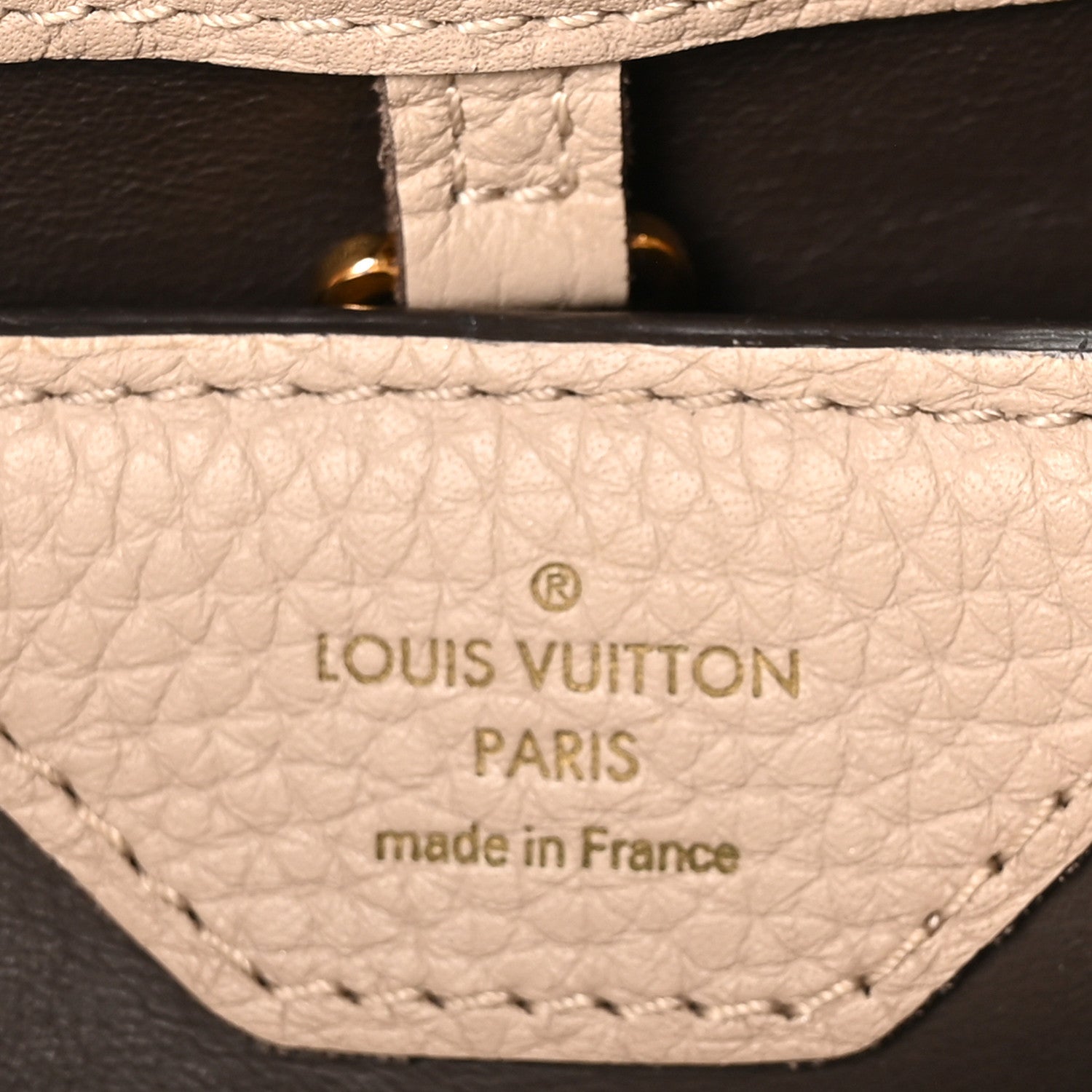Louis Vuitton Taurillon Capucines BB Galet 5 of 8
