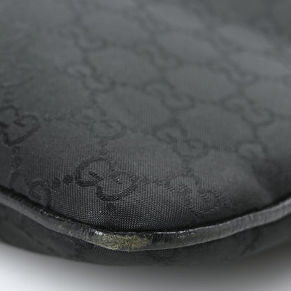 Gucci Calfskin Canvas Monogram Flat Vertical Tote Black 9 of 10