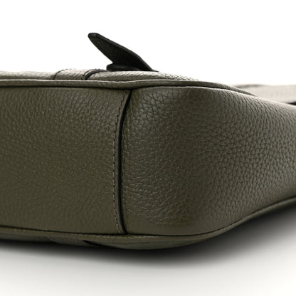 Gucci Calfskin Jumbo GG Embossed Double Buckle Medium Messenger Bag Dark Vintage Olive 10 of 10