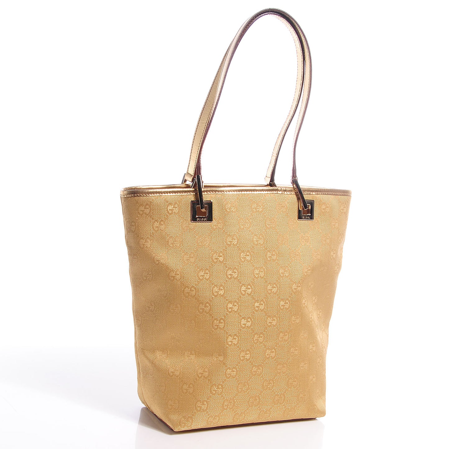 Monogram Small Bucket Tote Gold