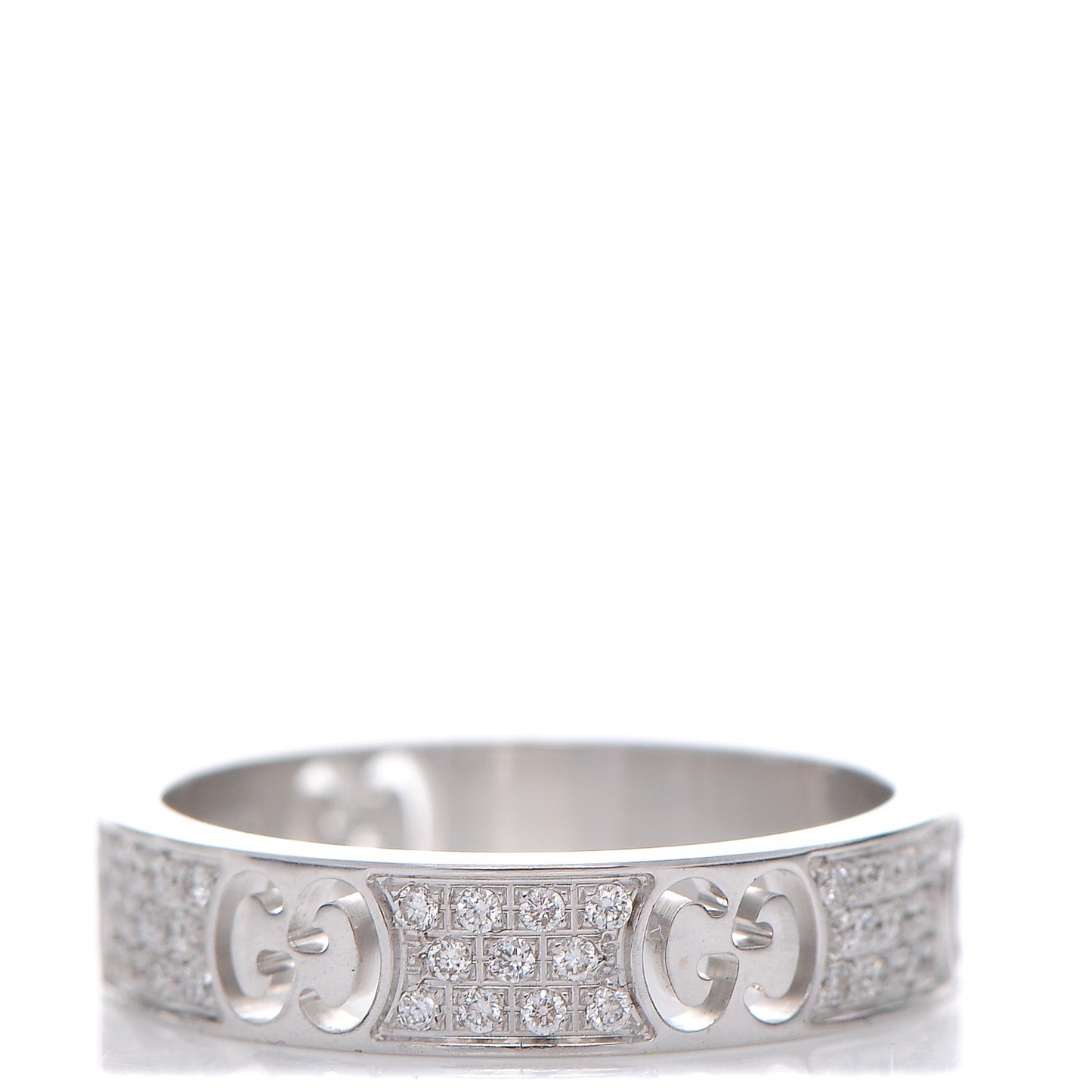18K White Gold Diamond Icon Stardust Ring 5.75