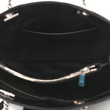 Saint Laurent Calfskin Y Quilted Monogram Large Loulou Shopper Black 5 of 11