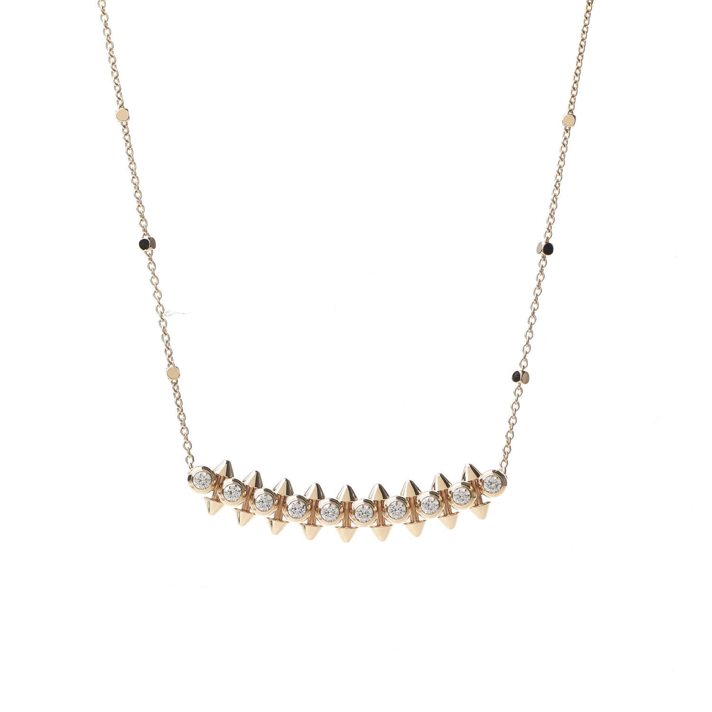18K Pink Gold Diamond Clash de Cartier Necklace