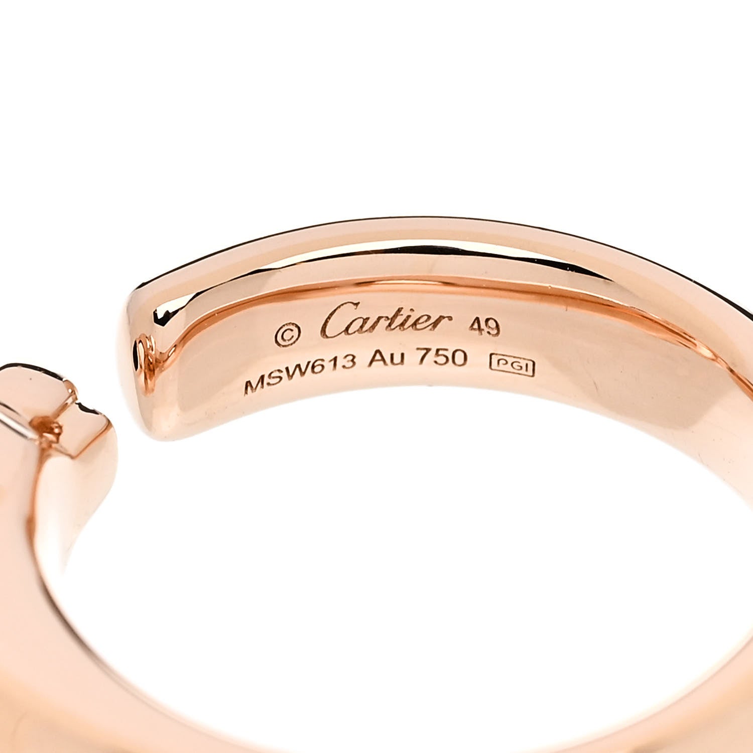 Cartier 18K Pink Gold Tsavorite Black Onyx Panthere De Cartier Ring 49 4.75 5 of 5