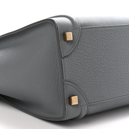 Celine Baby Drummed Calfskin Micro Luggage Kohl 9 of 10