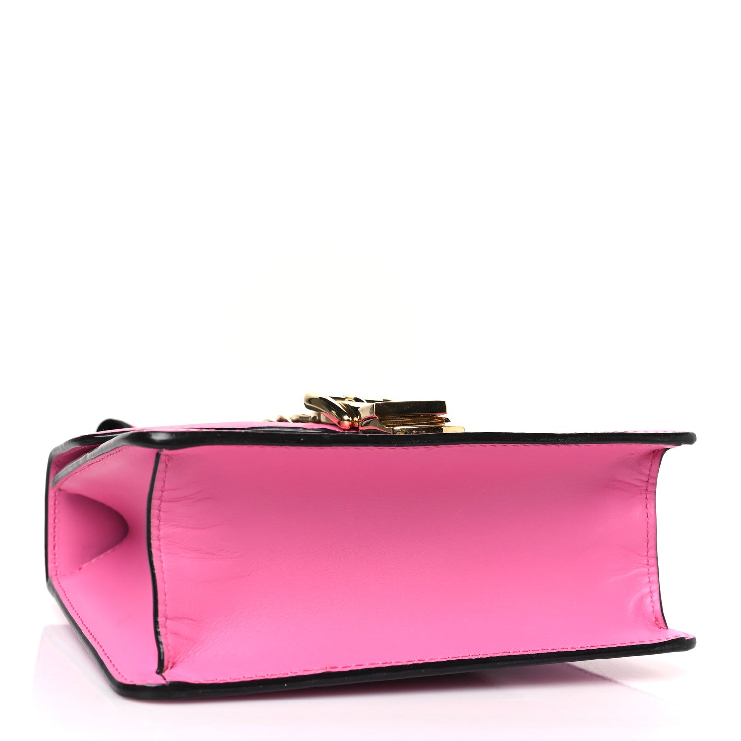 Gucci Vitello Fontanella Web Mini Sylvie Chain Shoulder Bag Pink Tropical Flower 4 of 9