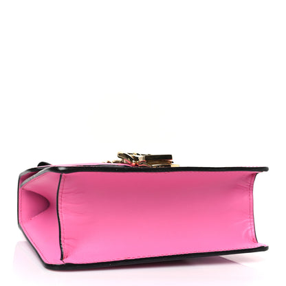 Gucci Vitello Fontanella Web Mini Sylvie Chain Shoulder Bag Pink Tropical Flower 4 of 9