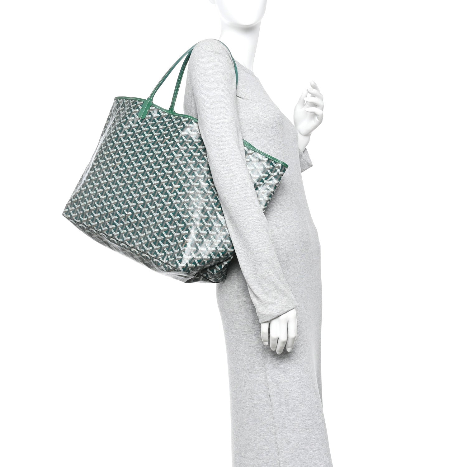 Goyard Goyardine Saint Louis GM Green 2 of 10