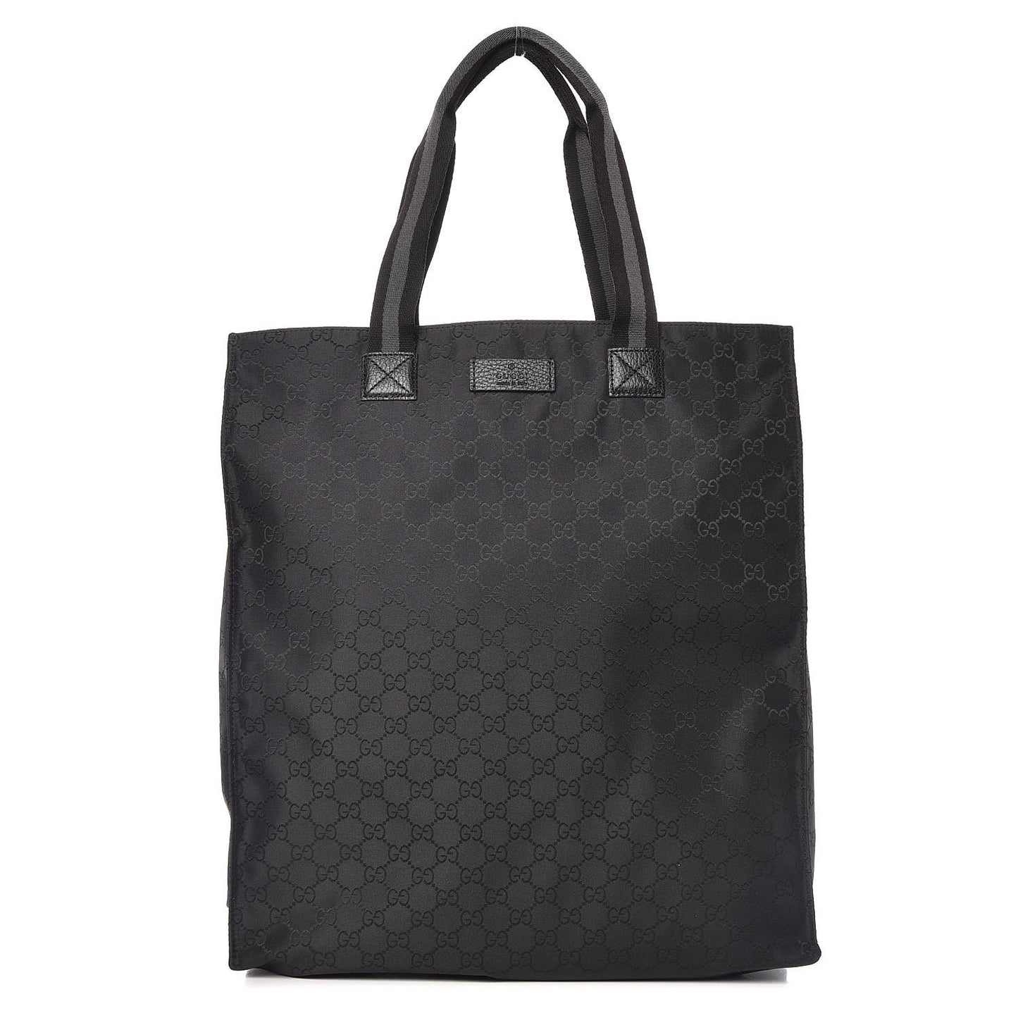 Nylon Monogram Vertical Tote Black