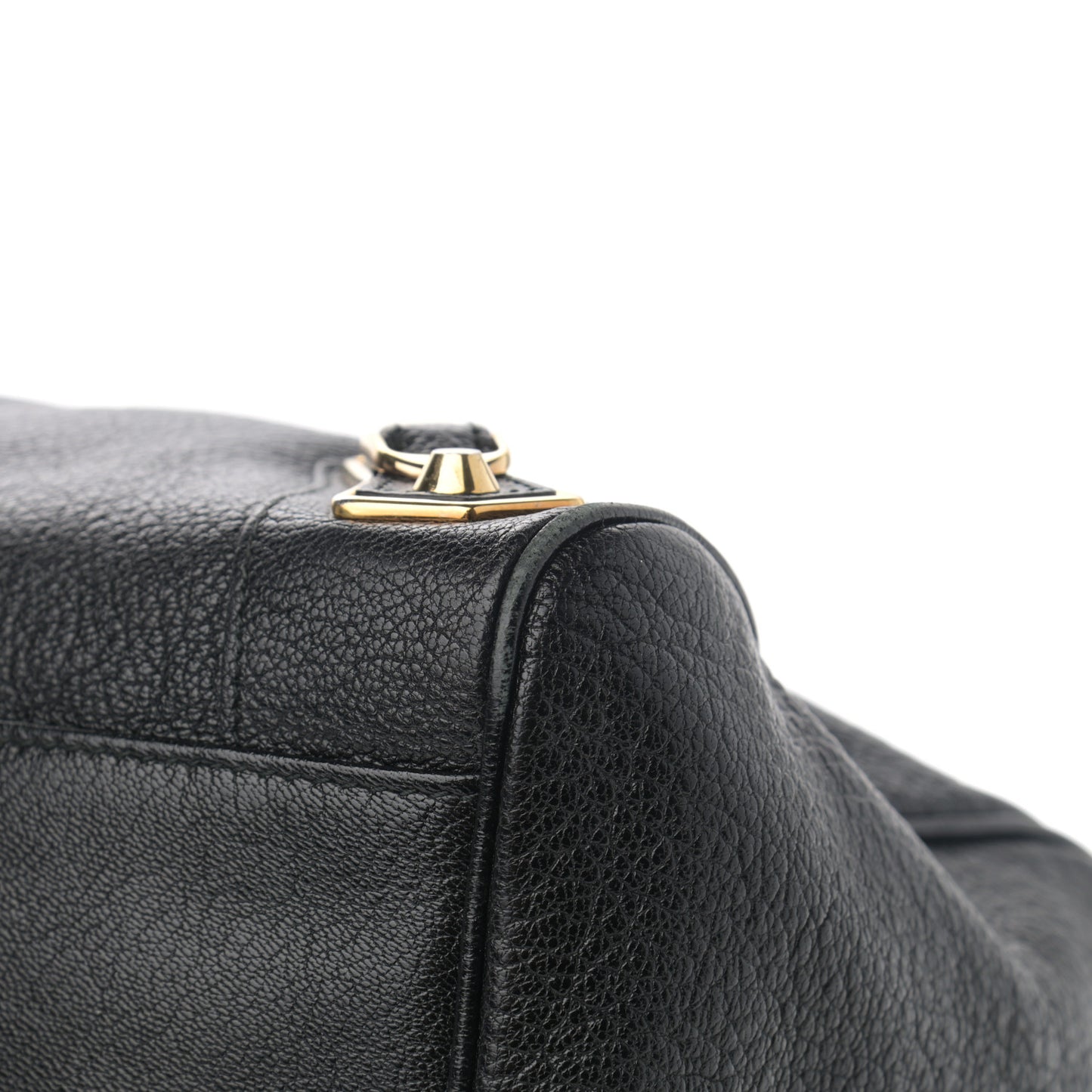 Chevre Gold Metallic Edge Hardware Velo Black