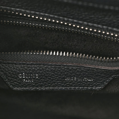 Celine Drummed Calfskin Micro Luggage Black 6 of 14