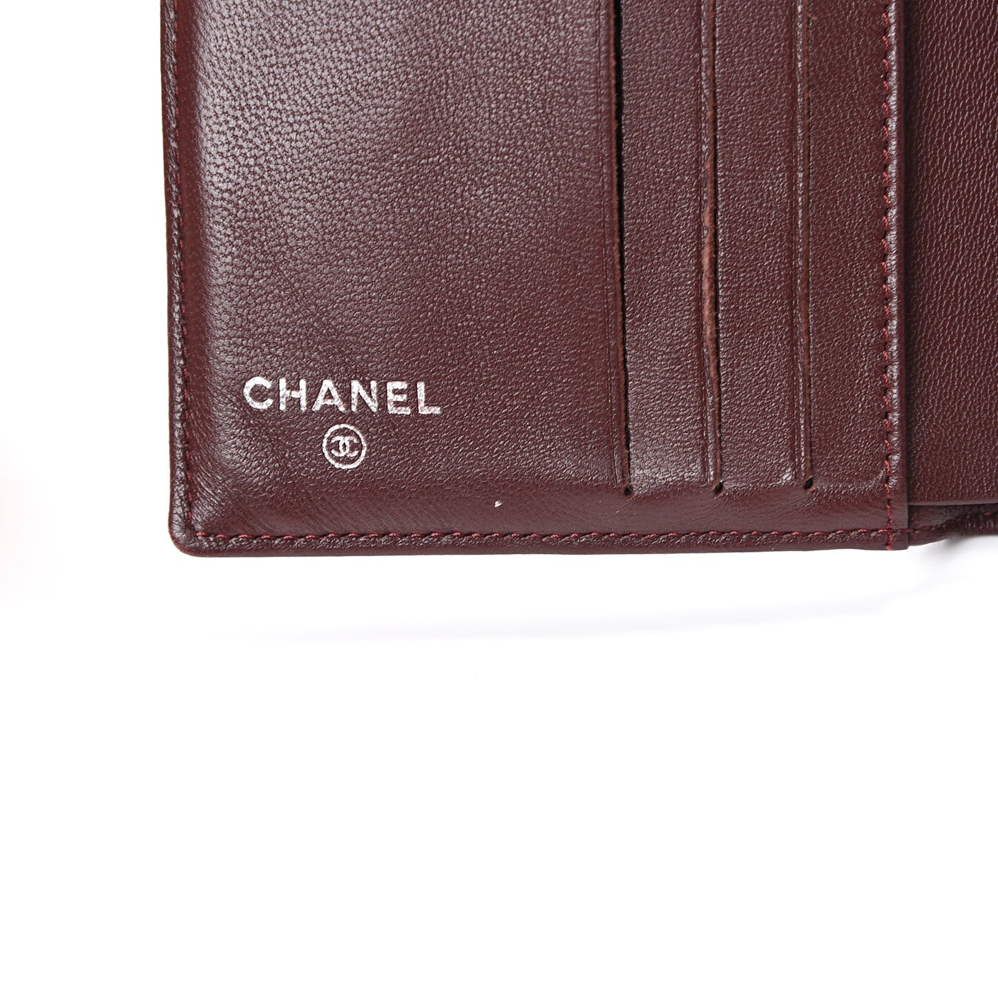 Lambskin Quilted Compact French Flap Wallet Black