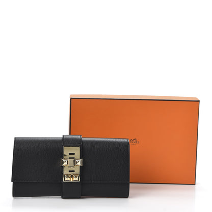 Hermes Chevre Mysore Medor 23 Clutch Black 9 of 9