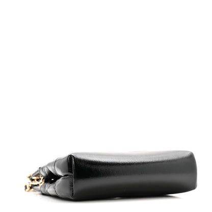 Chanel Shiny Lambskin Quilted Micro 31 Clutch With Chain Black 4 of 11