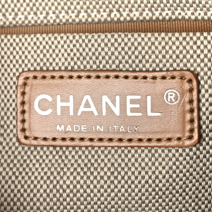 Chanel Canvas Camellia No. 5 Flap Beige Grey 6 of 11