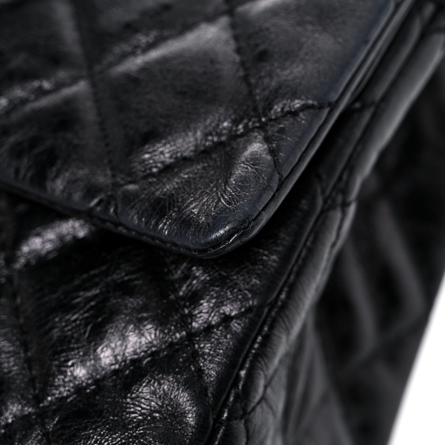 Chanel Metallic Aged Calfskin Quilted 2.55 Reissue 227 Flap So Black 17 of 20