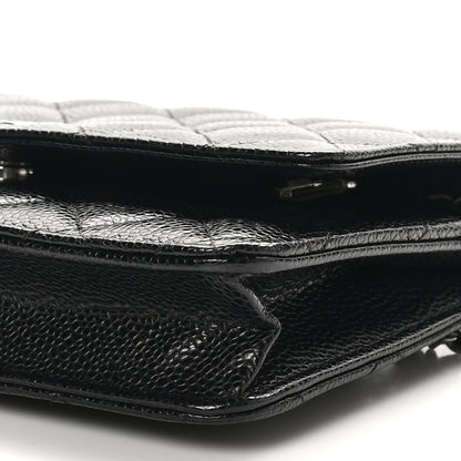 Chanel Caviar Quilted Wallet on Chain WOC Black 11 of 12