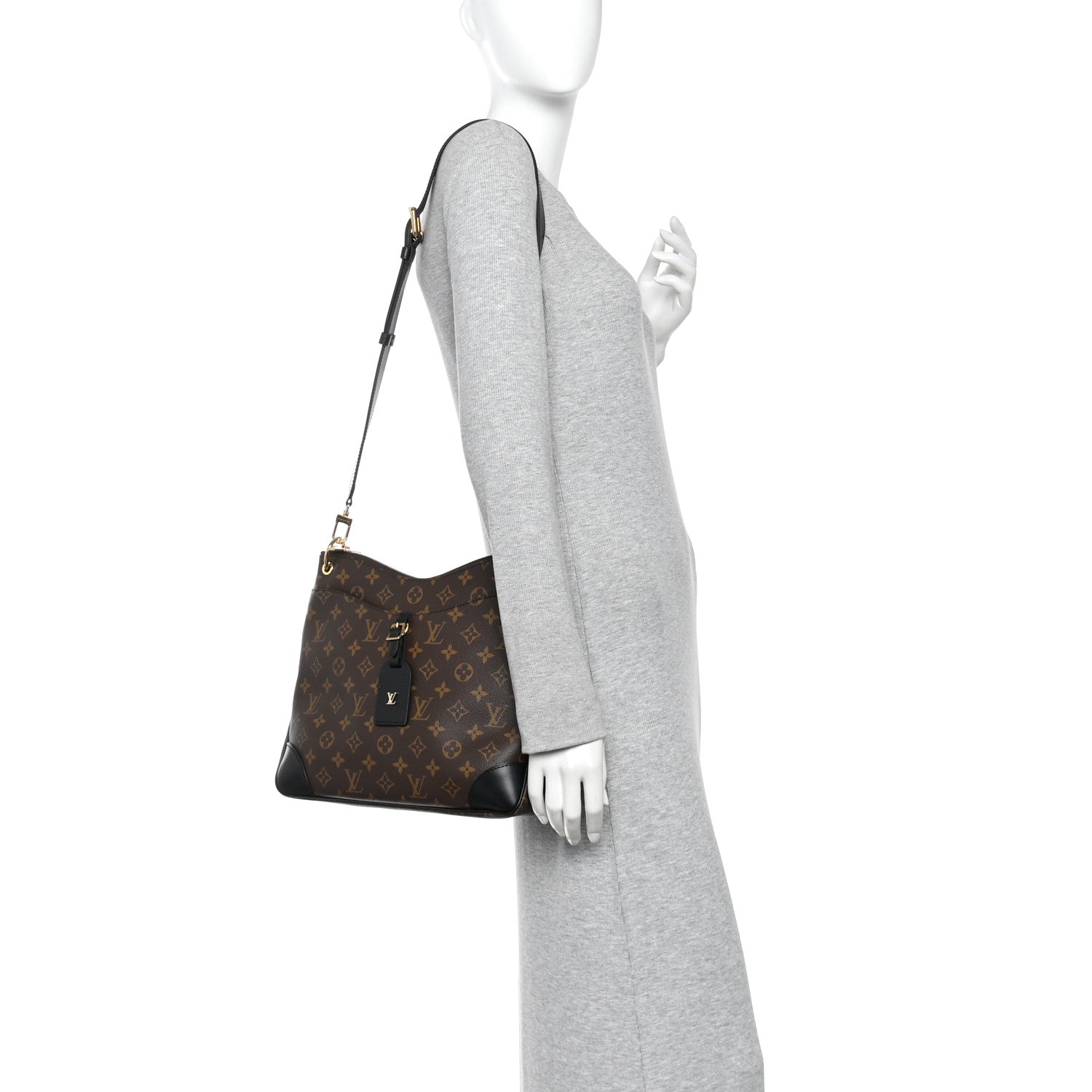 Louis Vuitton Monogram Odeon MM Black 2 of 9