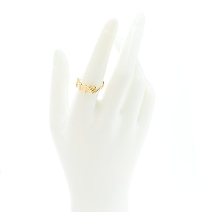 Tiffany 18K Yellow Gold Paloma's Graffiti Love Ring 56 7.75 2 of 5