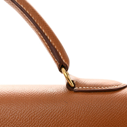 Hermes Courchevel Kelly Sellier 32 Gold 33 of 34