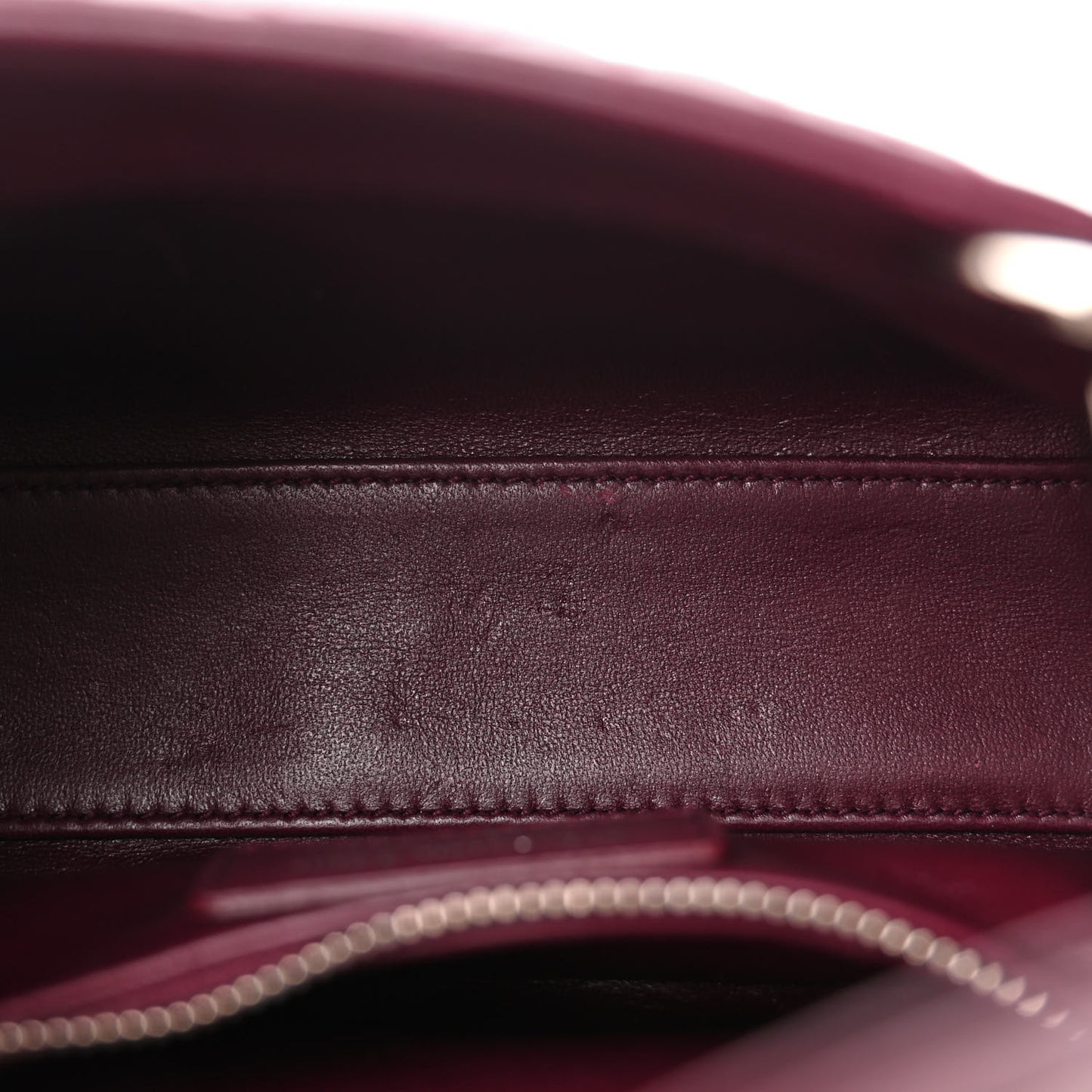 Lambskin Cannage Crystal Mini Lady Dior Plum