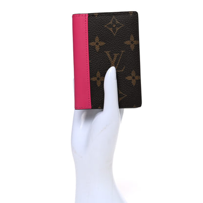 Louis Vuitton Monogram Macassar Pocket Organizer NM Fuchsia 2 of 6