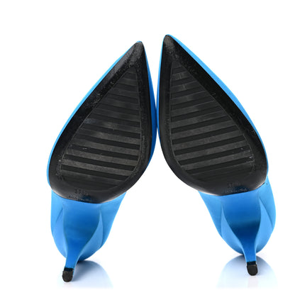 Louis Vuitton Satin Archlight Pumps 37.5 Blue 5 of 7