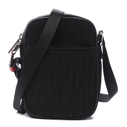 Fendi Neoprene Mesh Vitello Grace FF Small Messenger Black 1 of 9