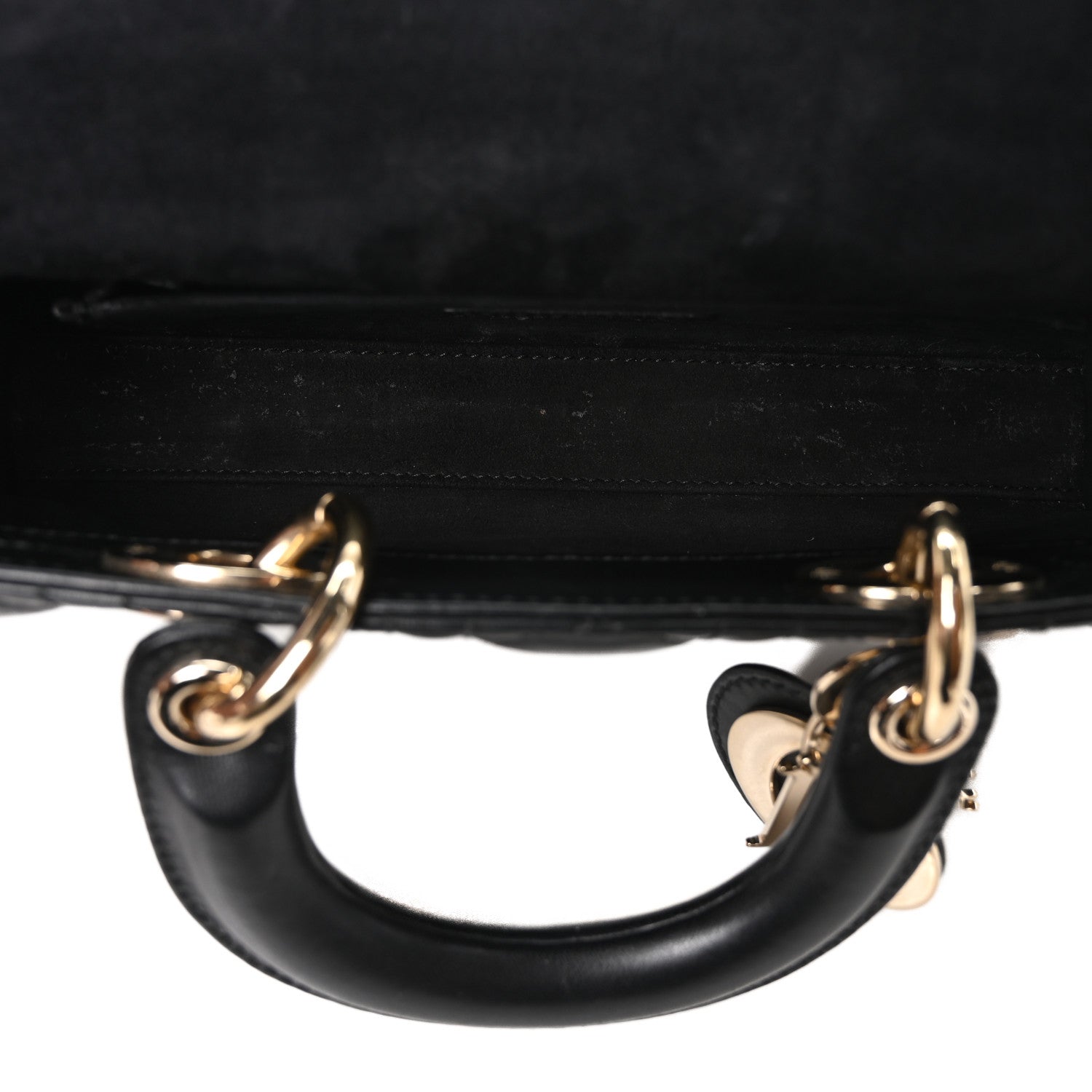 Christian Dior Lambskin Cannage Small Lady D-Joy Black 5 of 9