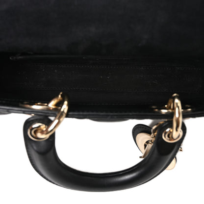 Christian Dior Lambskin Cannage Small Lady D-Joy Black 5 of 9