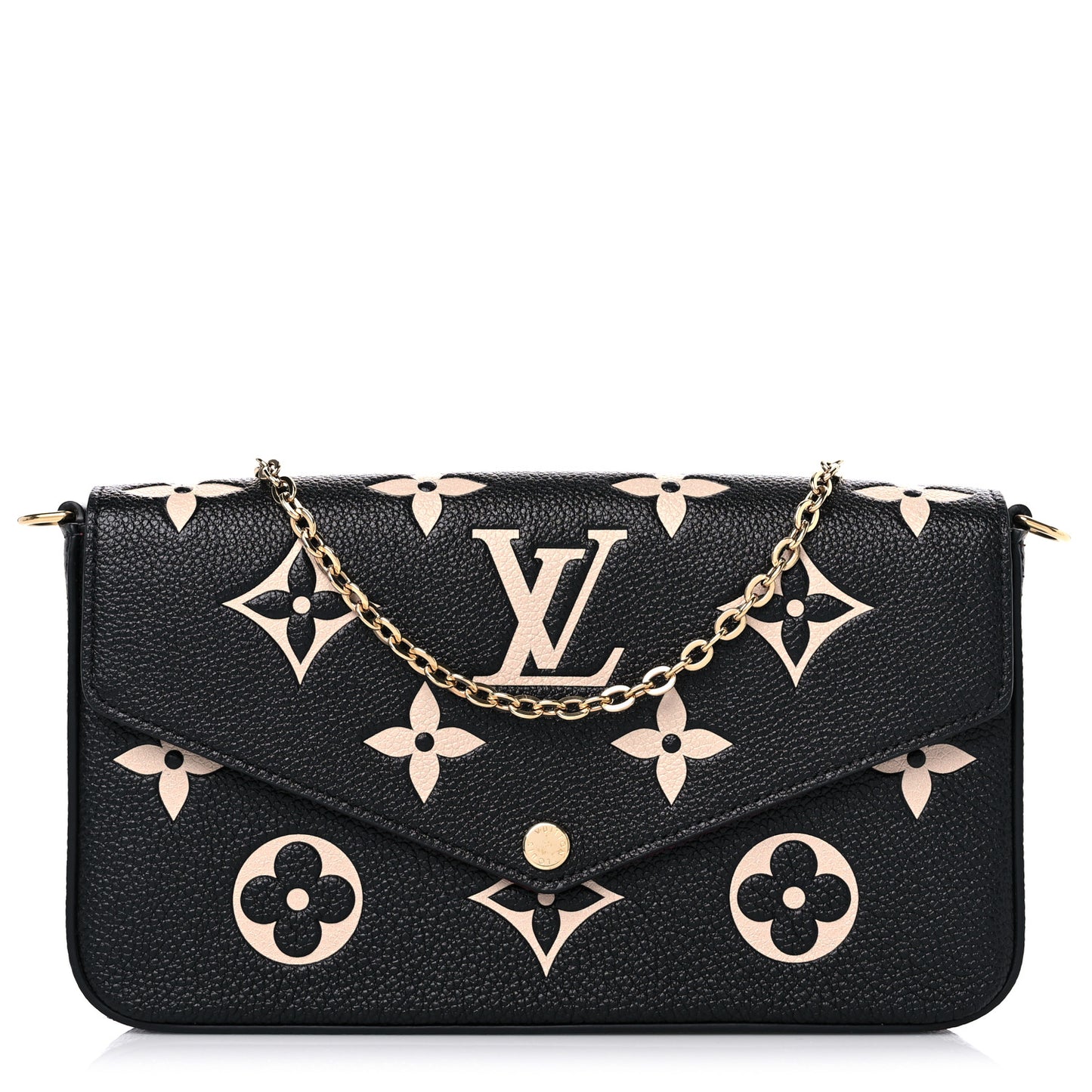 Empreinte Monogram Giant Felicie Pochette Black Beige