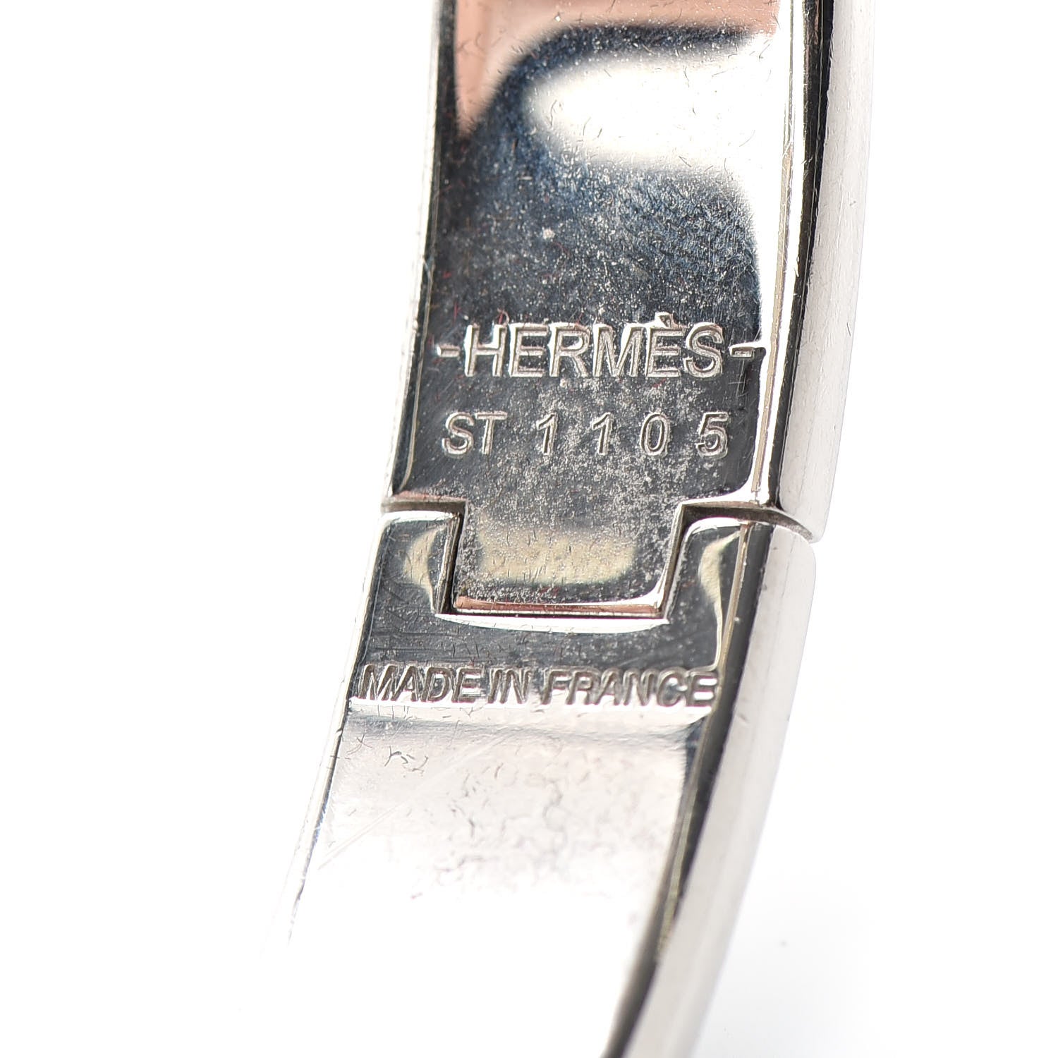 Hermes Enamel Narrow Clic Clac H Bracelet PM Rose Sakura 4 of 4