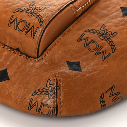 MCM Visetos Small Aren Crossbody Bag Cognac 8 of 8